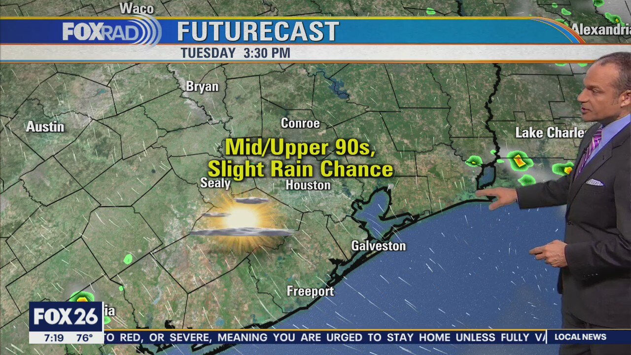 Sunny & hot day ahead