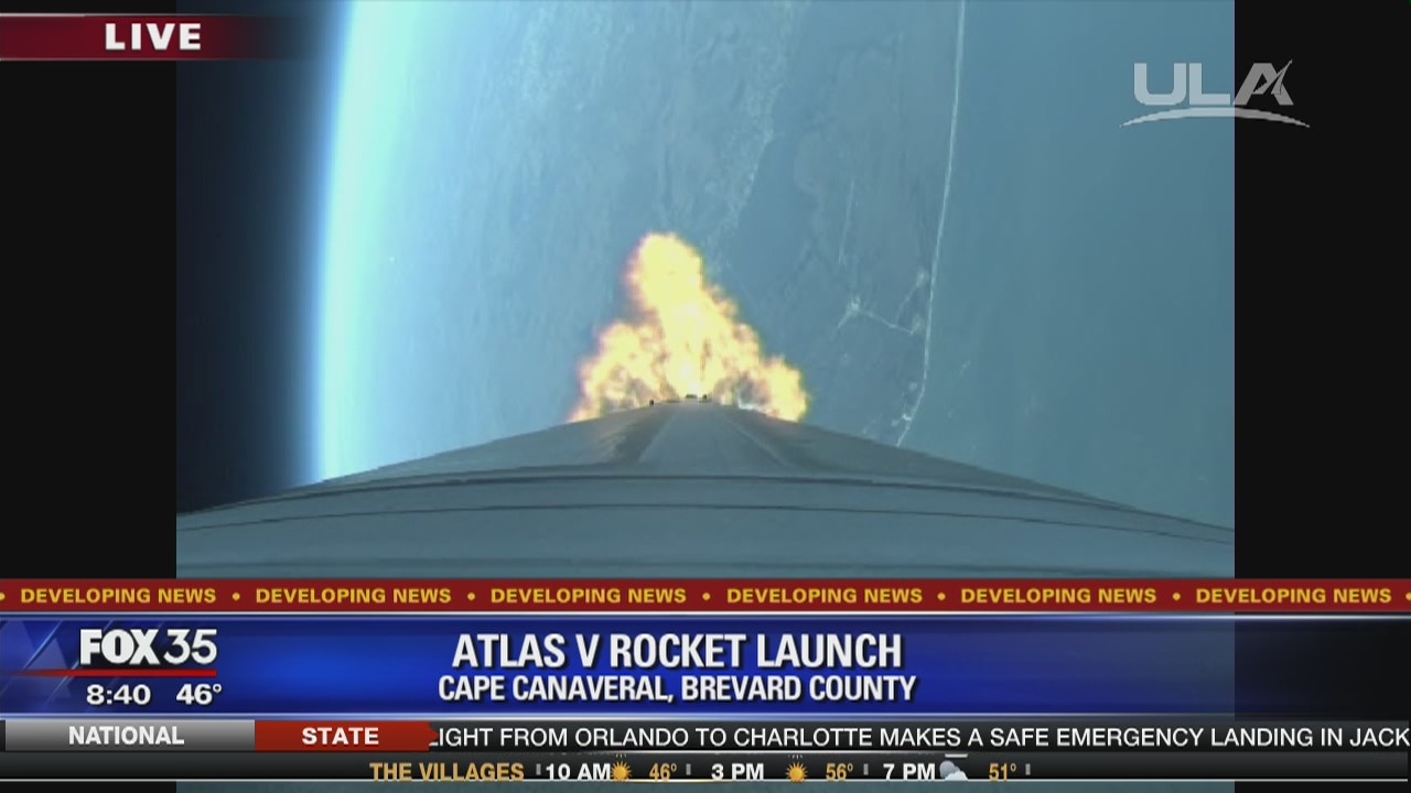 Atlas V rocket launches from the Cape