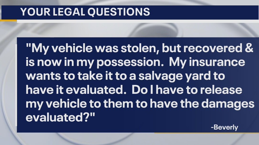 Your Legal Questions: Home  flooding; stolen vehicle; DWI lawyer