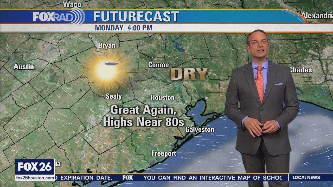 Beautiful weather on Monday