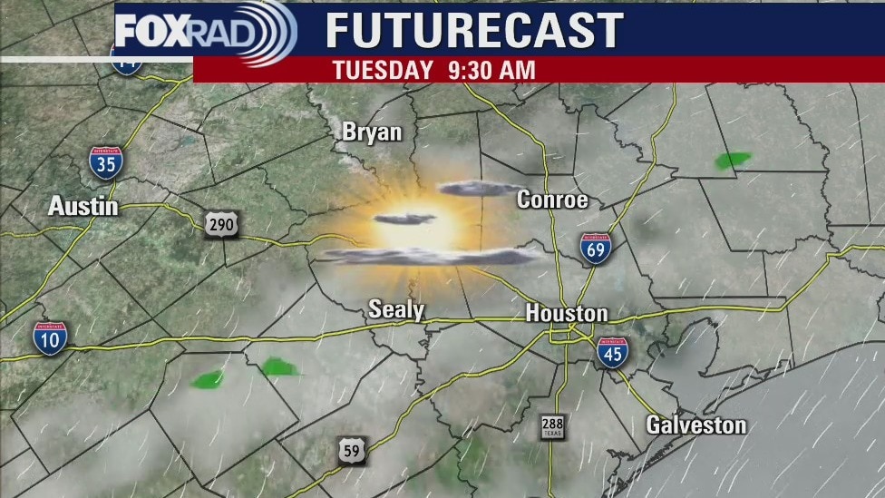 Tuesday morning weather forecast