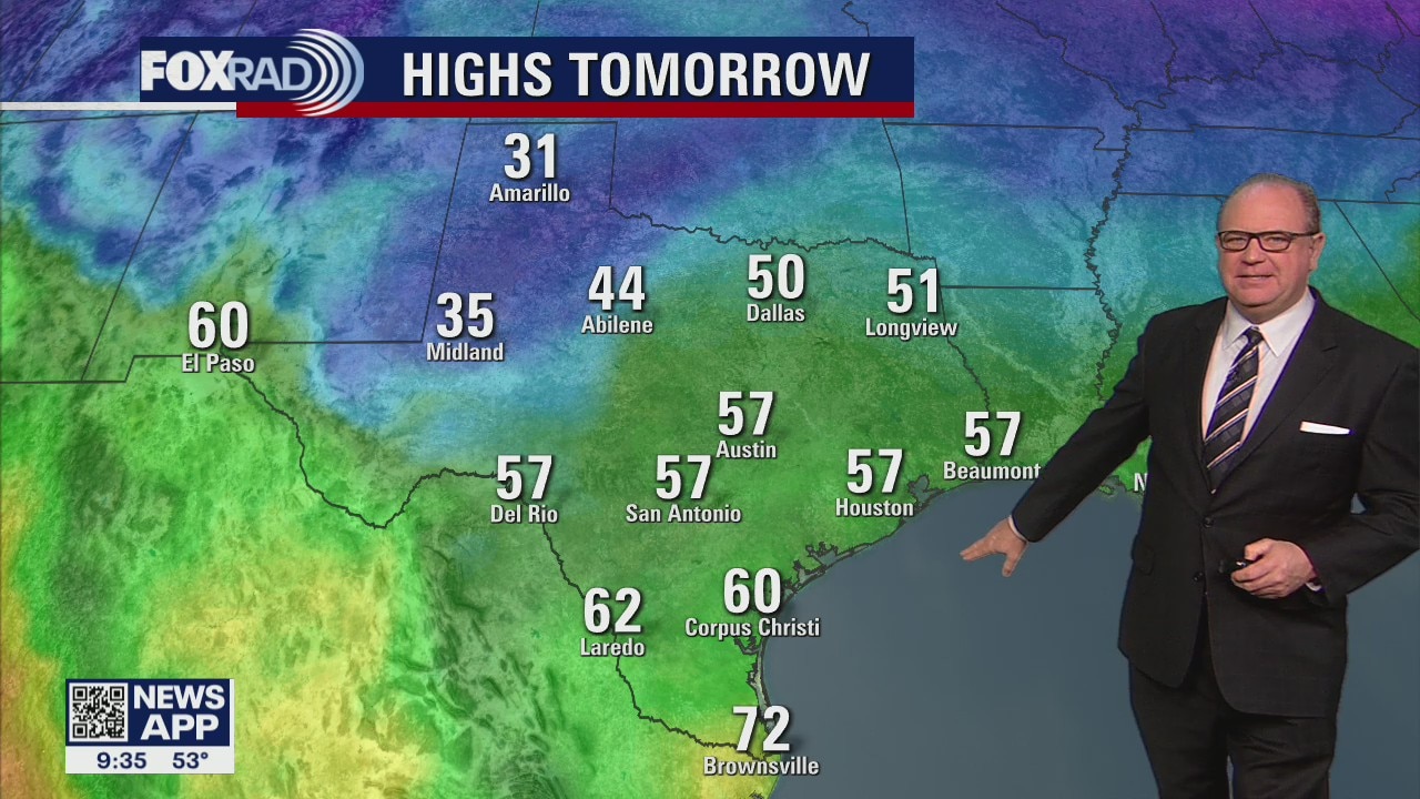 Stable weather pattern ahead with highs in the 50s
