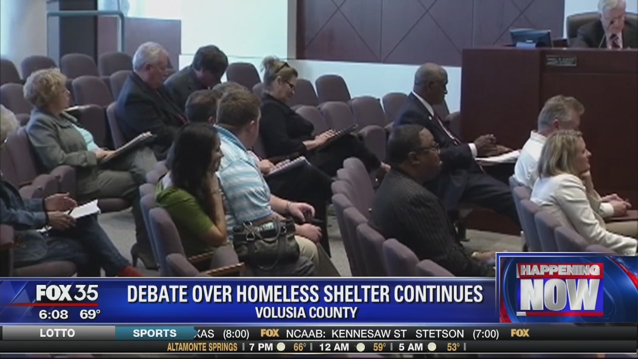 Debate over Volusia homeless shelters continues