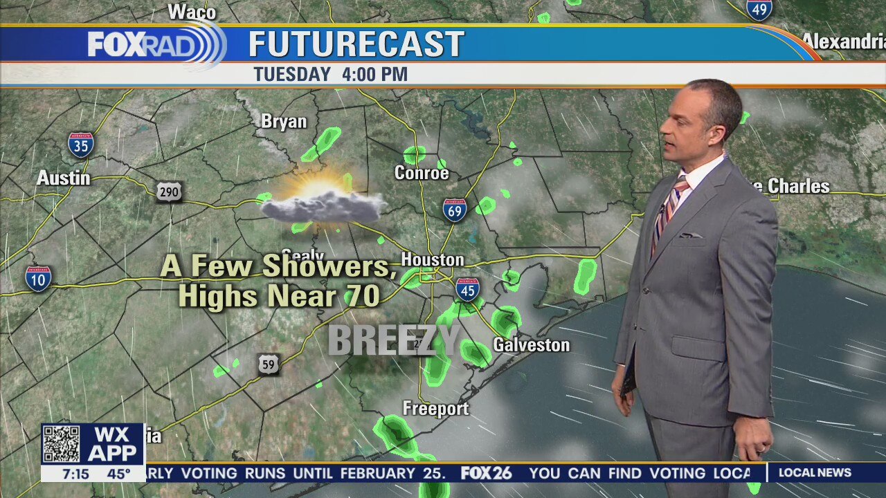 Mild, more humid air coming