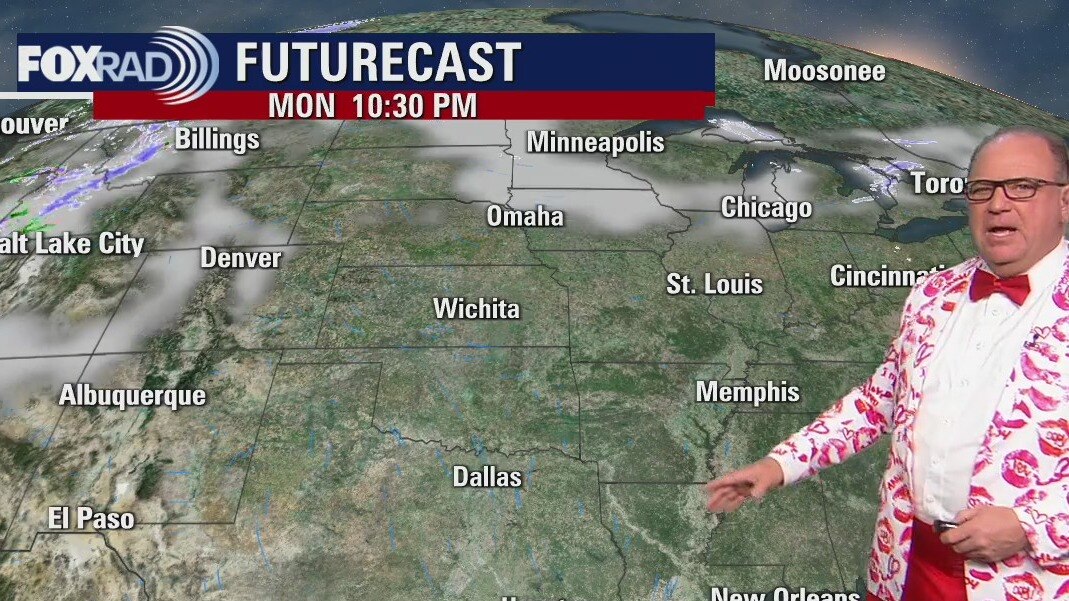 Monday evening weather forecast