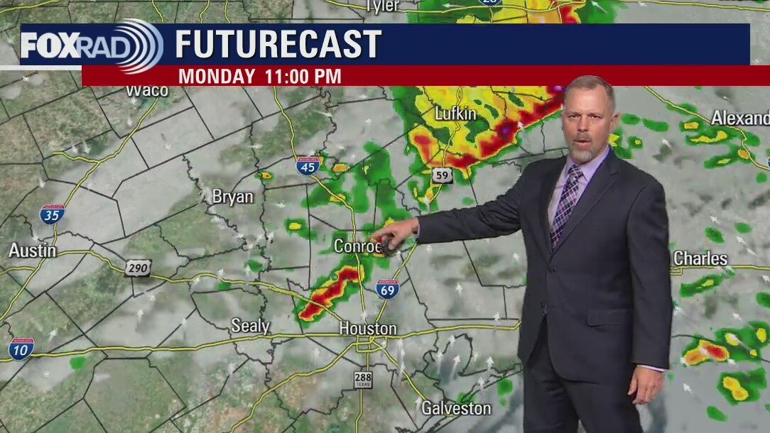 Monday evening weather forecast