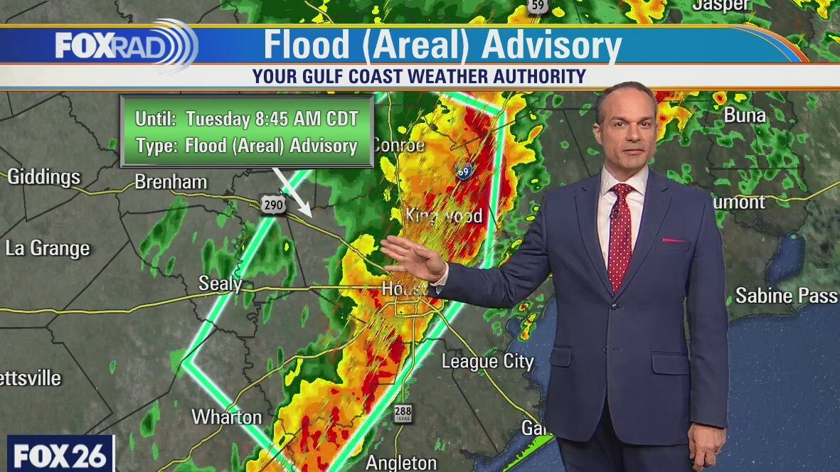 Storms move across the Houston area