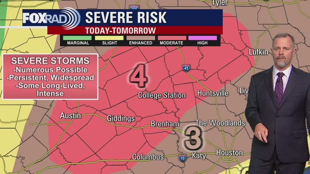 Monday evening weather forecast