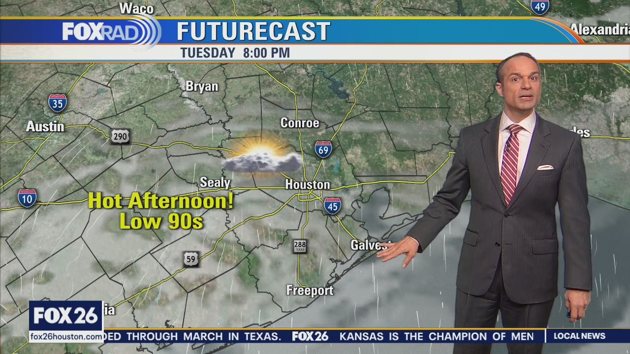 Muggy morning followed by highs in 90s