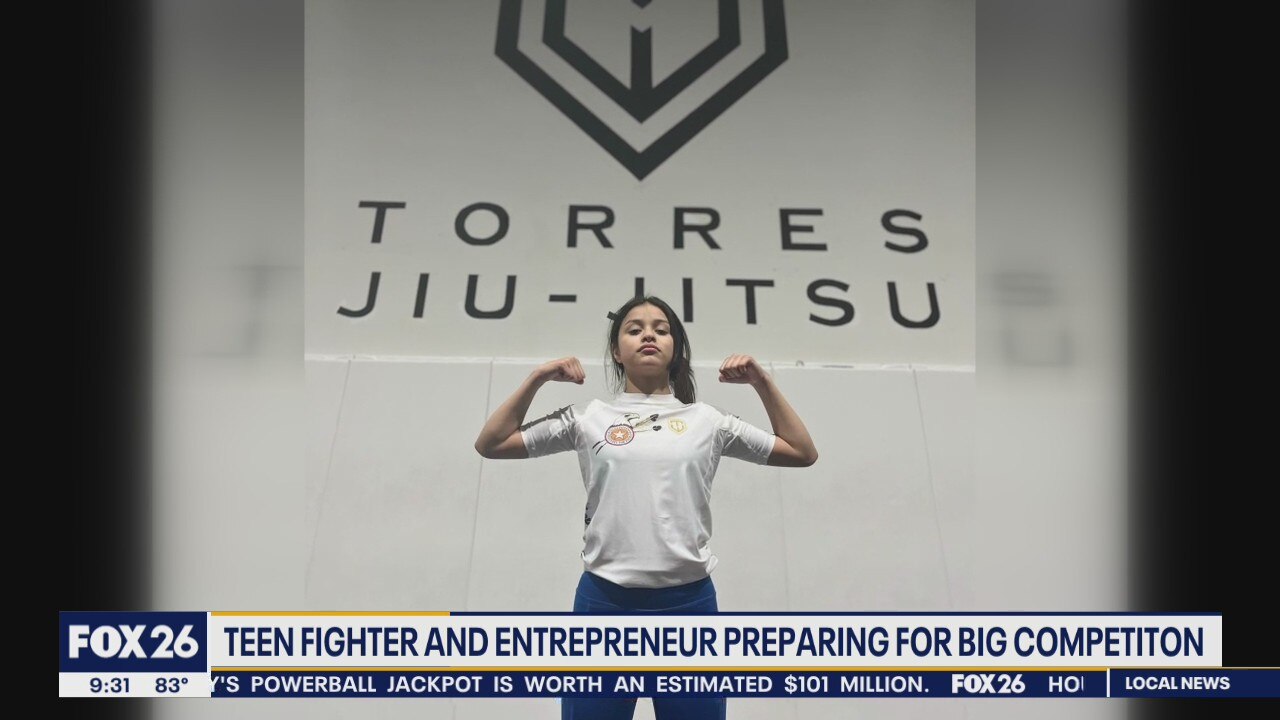 Teen fighter girl boss preps for big competition