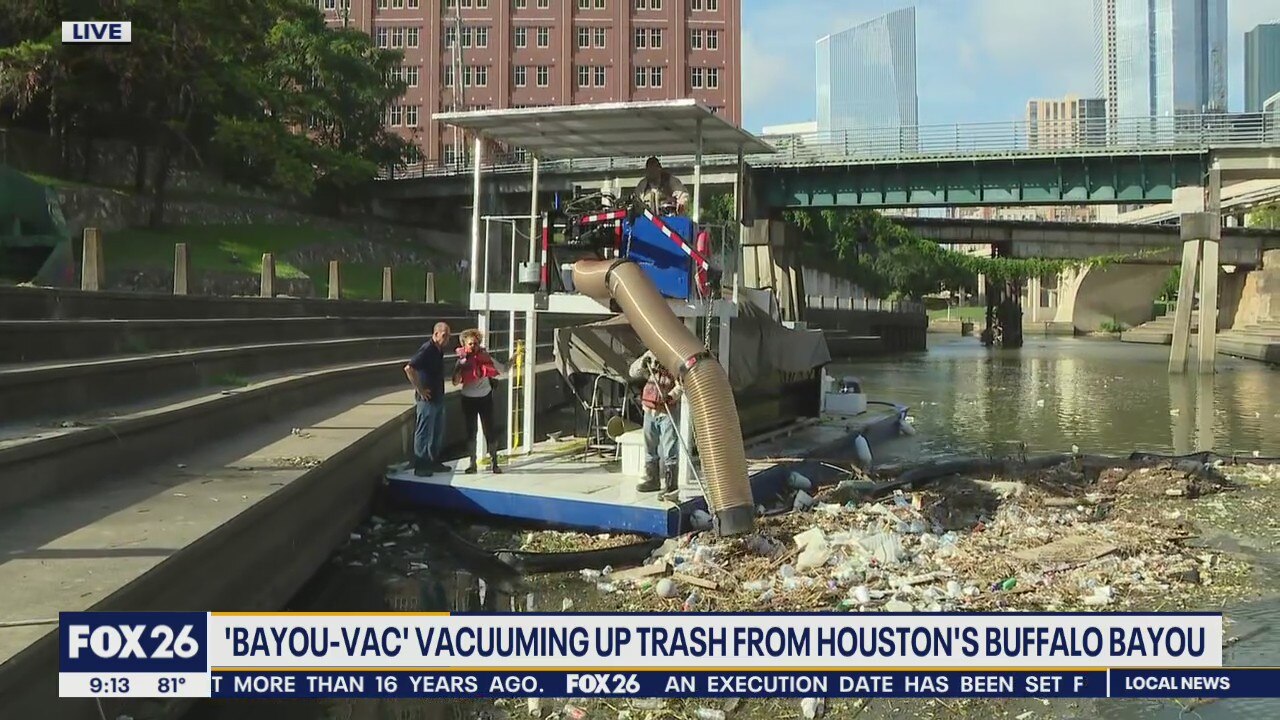 New 'Bayou-Vac' launches to clean up Houston waterways