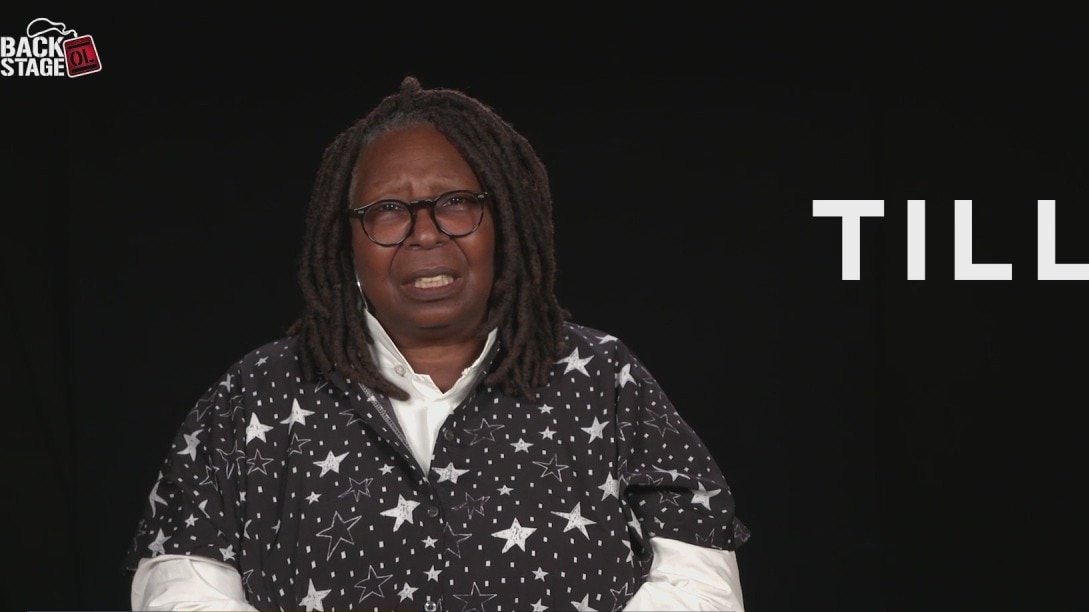 Backstage with Whoopi Goldberg to talk about 'Till'