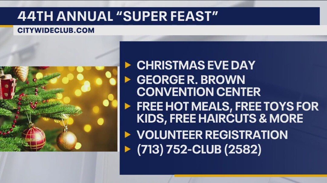 Donations and volunteers needed for Christmas Eve Super Feast in Houston