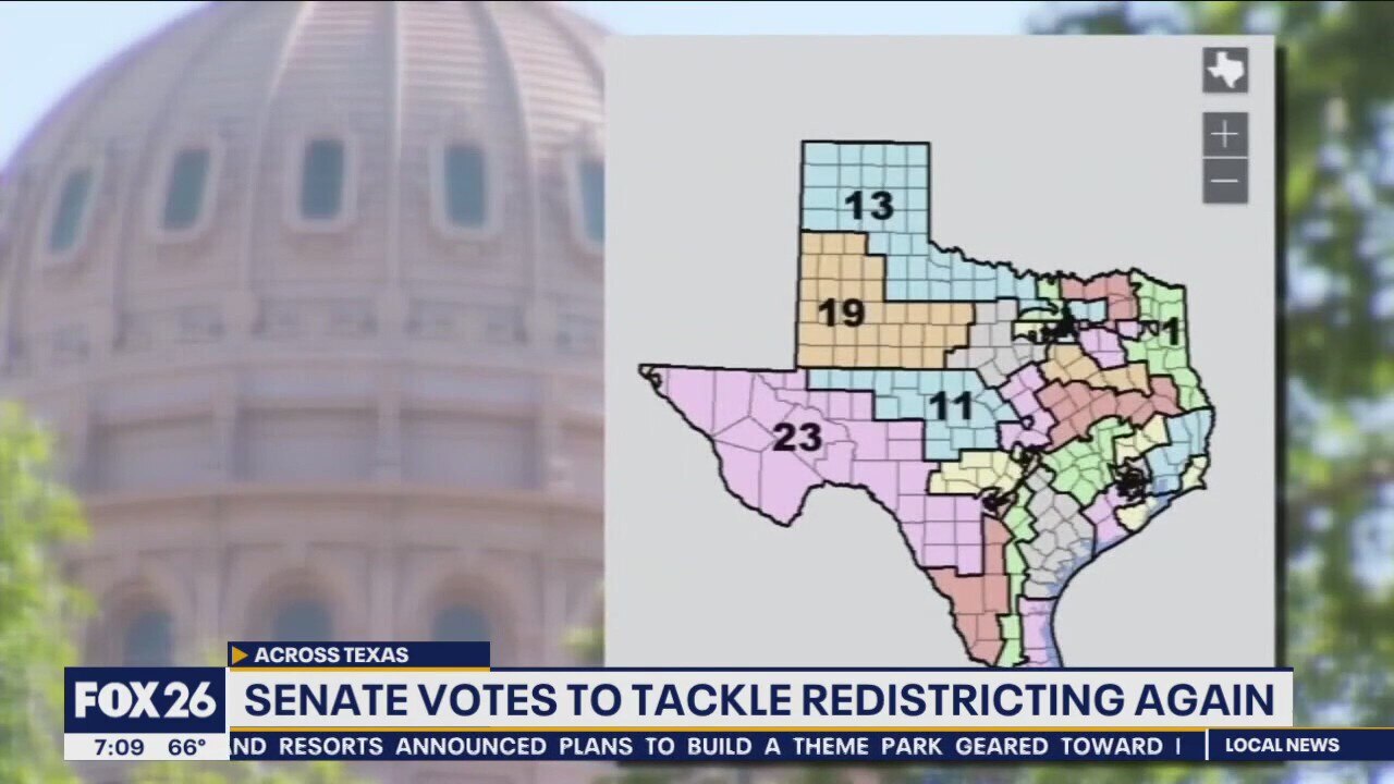 Texas Senate unanimously votes to tackle political redistricting