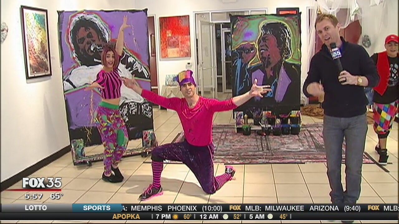 Break dancing speed painter