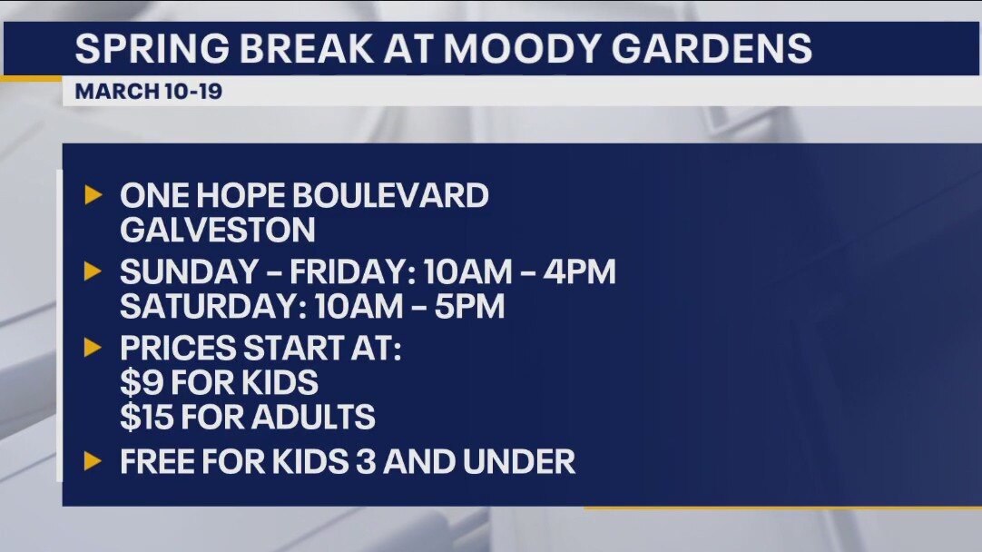 Spring Break at Moody Gardens