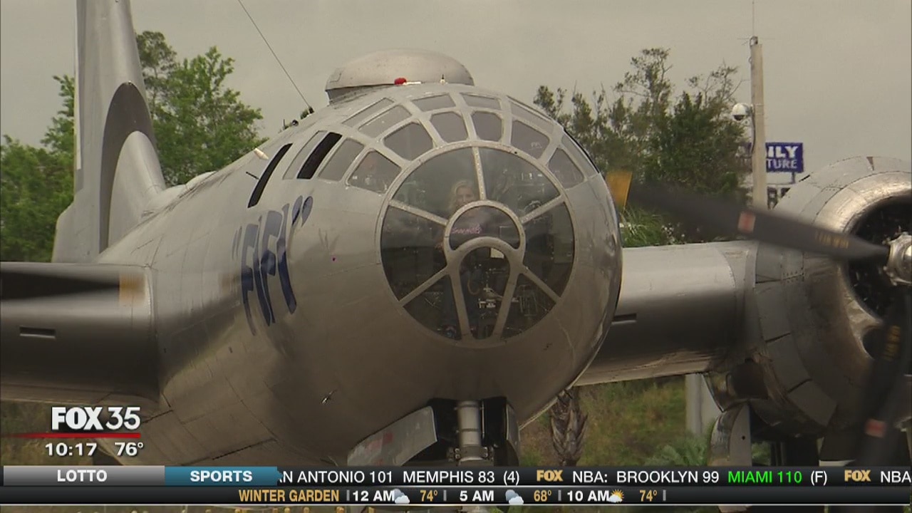 Last flying B-29 plane on display in Central Florida