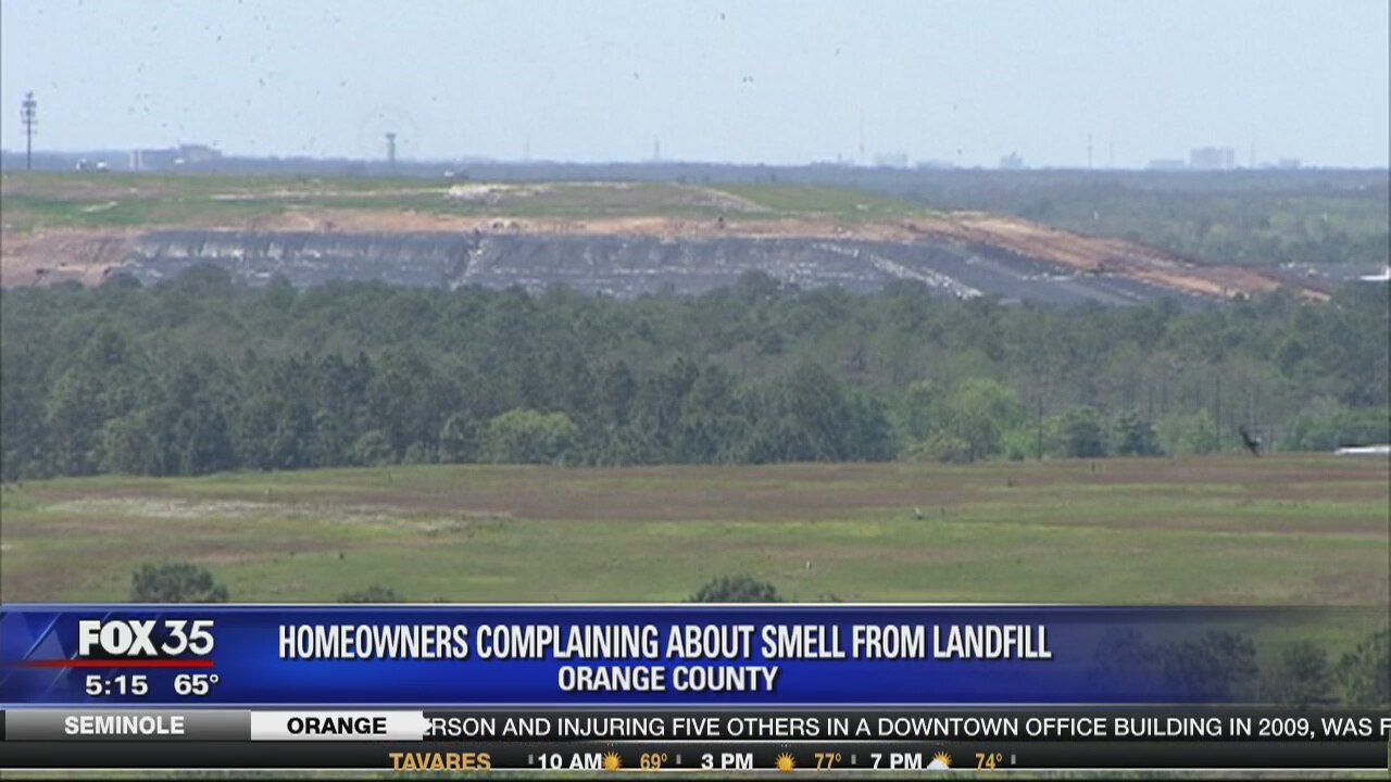 Homeowners complain of smell near landfill