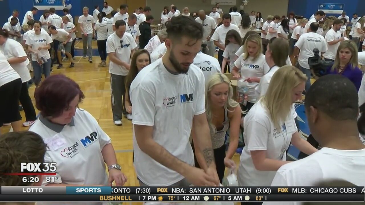 Magic players pack bags for underprivileged kids