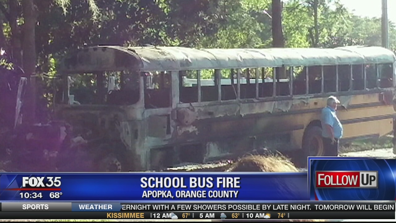 School bus fire