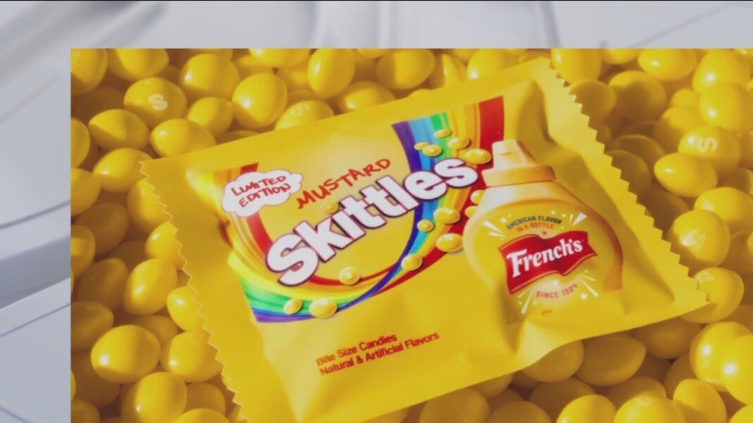 Mustard-flavored Skittles are now a thing