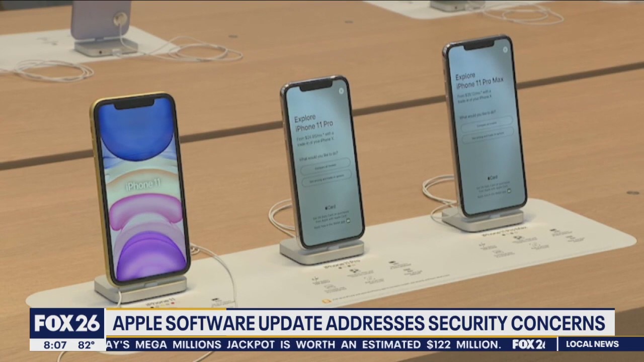 A software update from Apple addresses security concerns