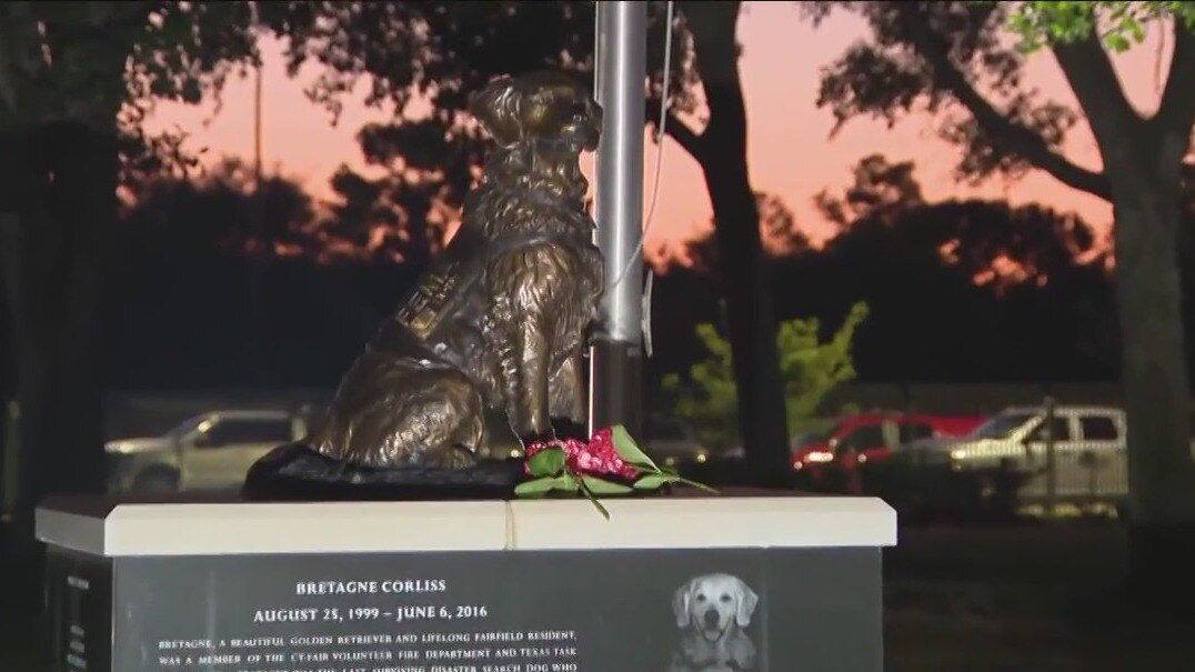 Bretagne Corliss Monument in Cypress