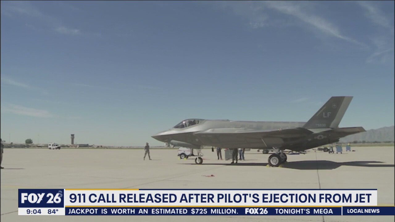 Pilot ejected from jet landed in man's backyard