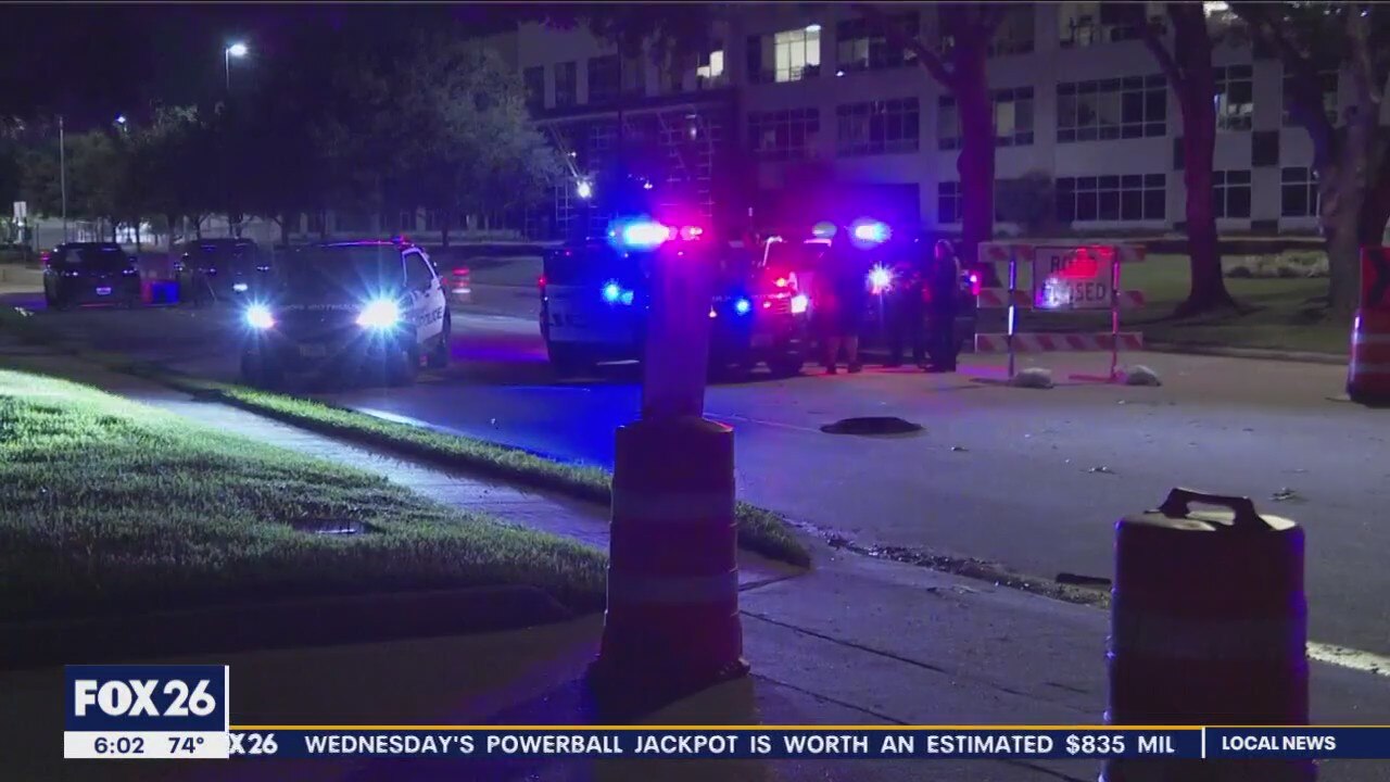 Houston man breaks bones in fatal car crash