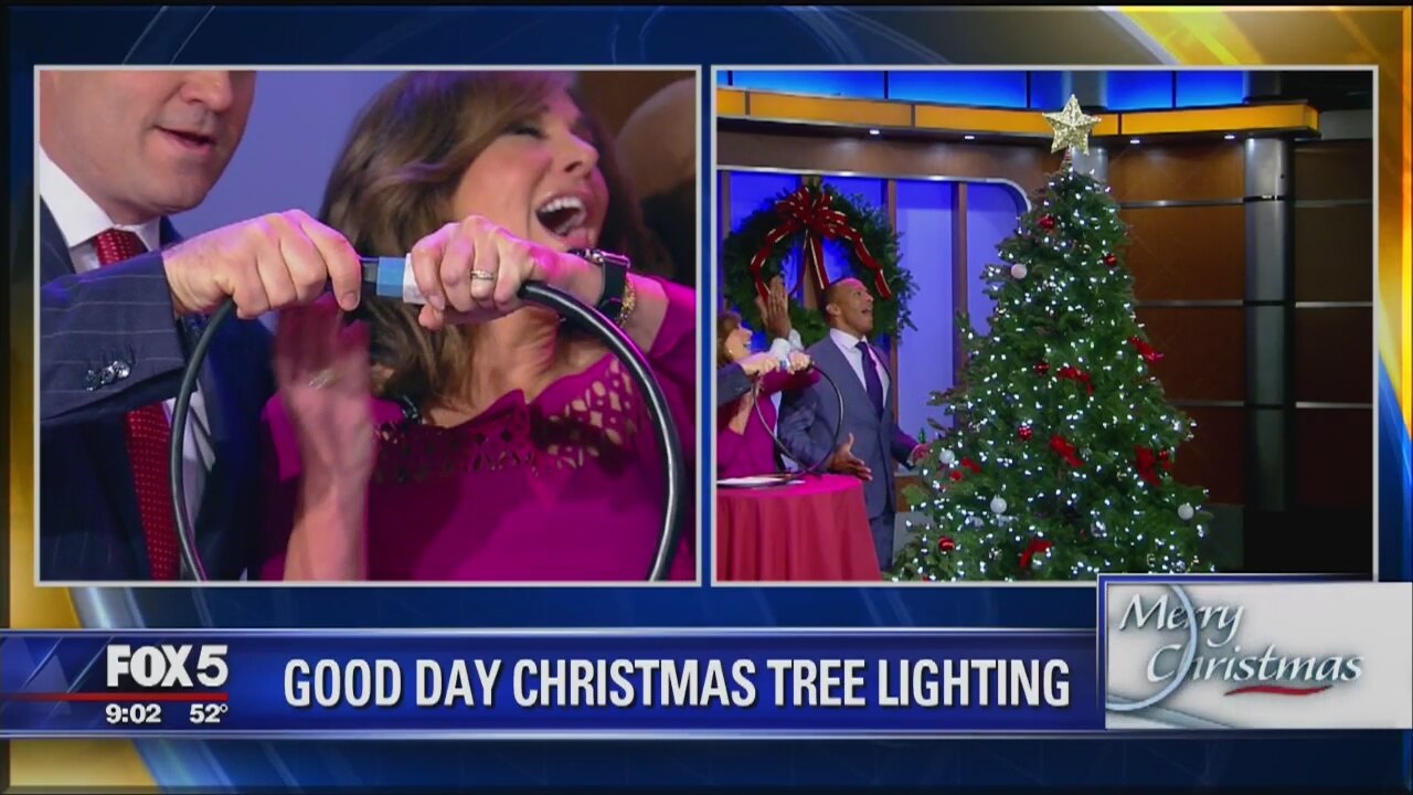 Good Day NY Studio Christmas Tree Lighting