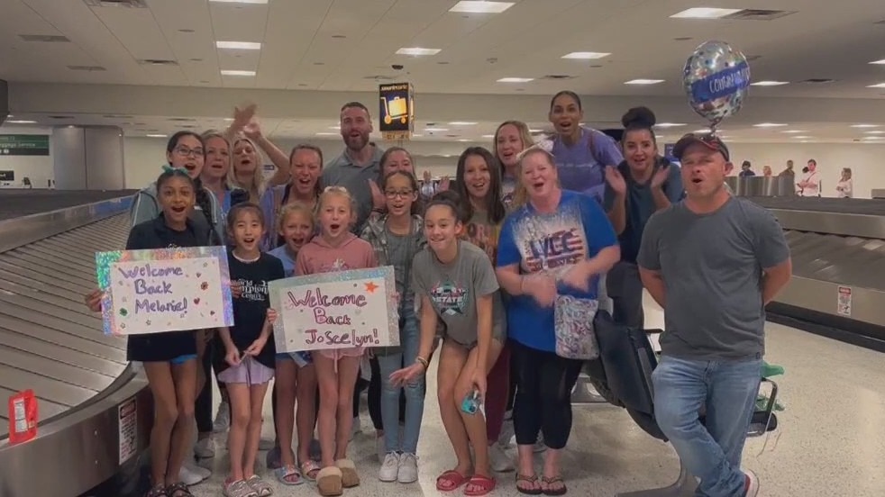 Jordan Chiles' supportive gesture at Belgium Airport