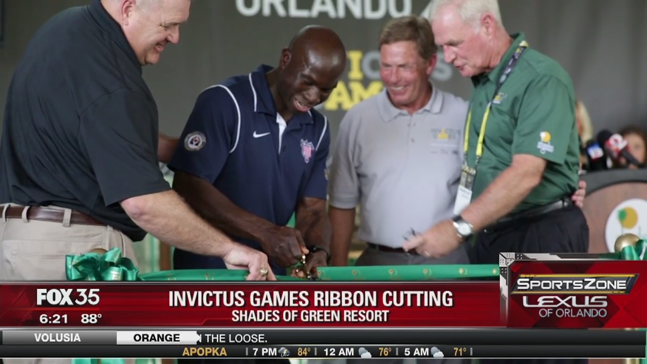 Ribbon cutting at Invictus Games resort