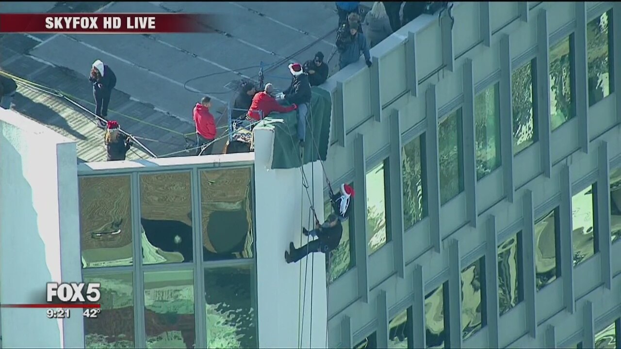 Rappelling with Brian Cashman