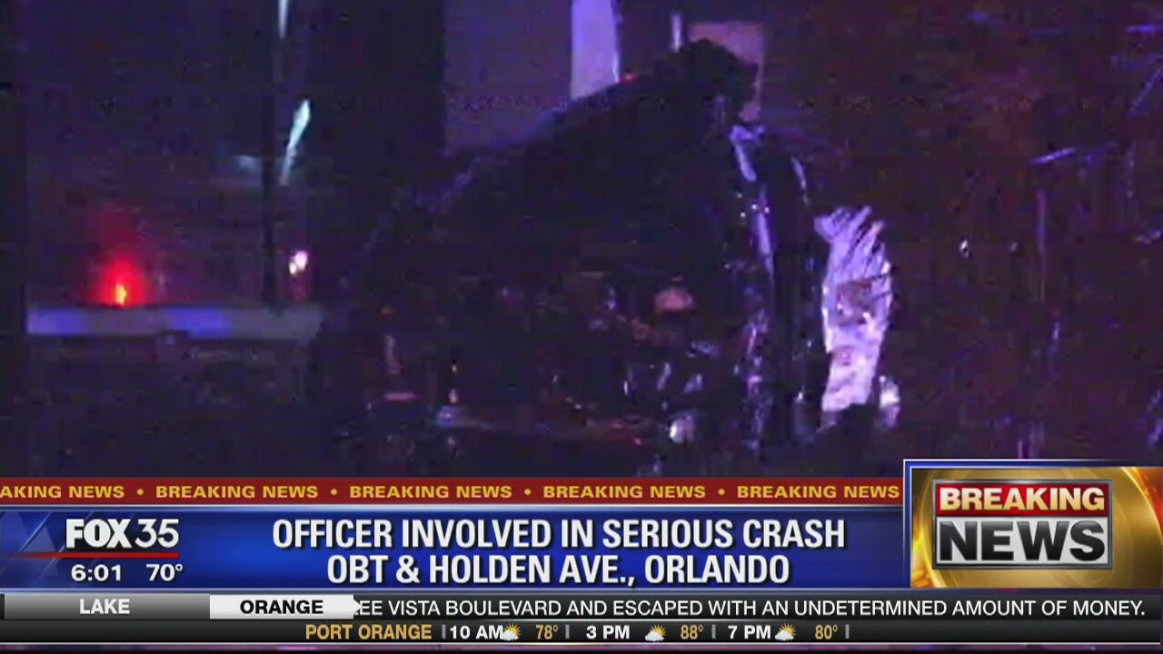 Officer involved in serious crash | FOX 35 Orlando