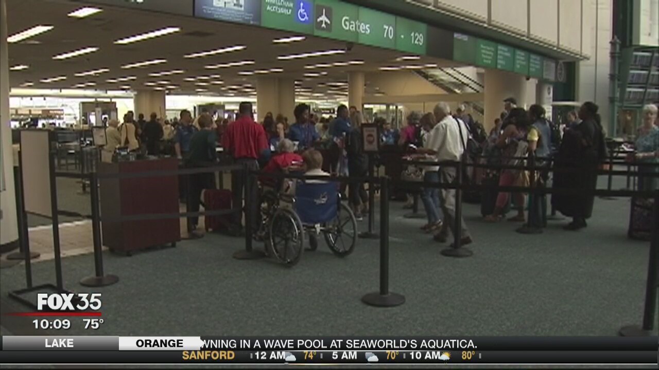Congressman John Mica criticizes TSA for long lines at airport
