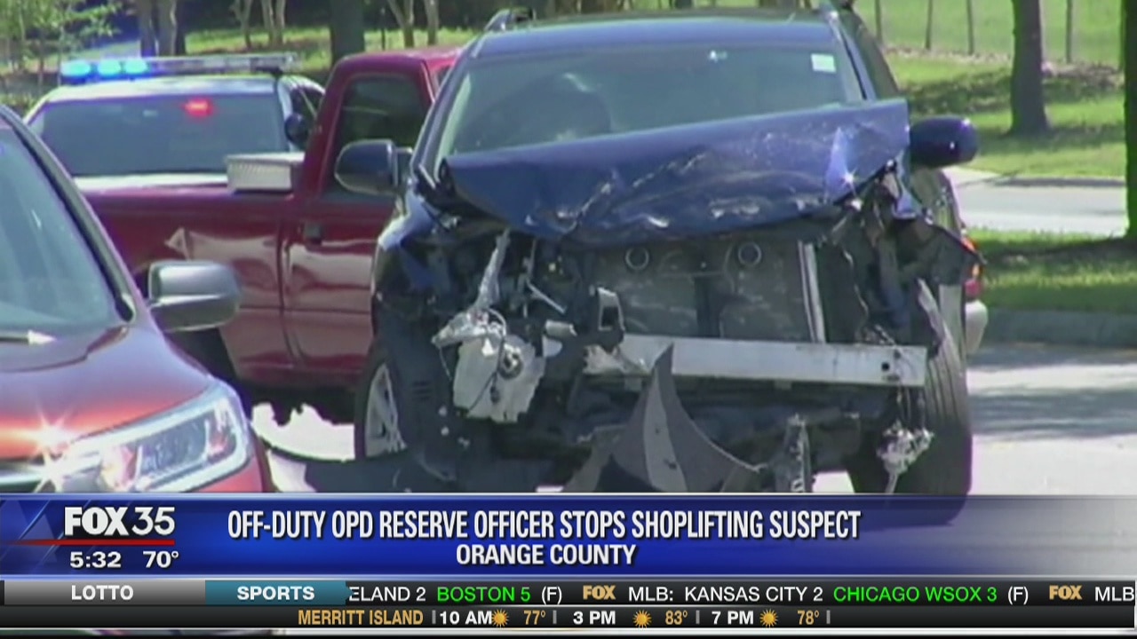 Off-duty officer stops shop lifting suspect | FOX 35 Orlando