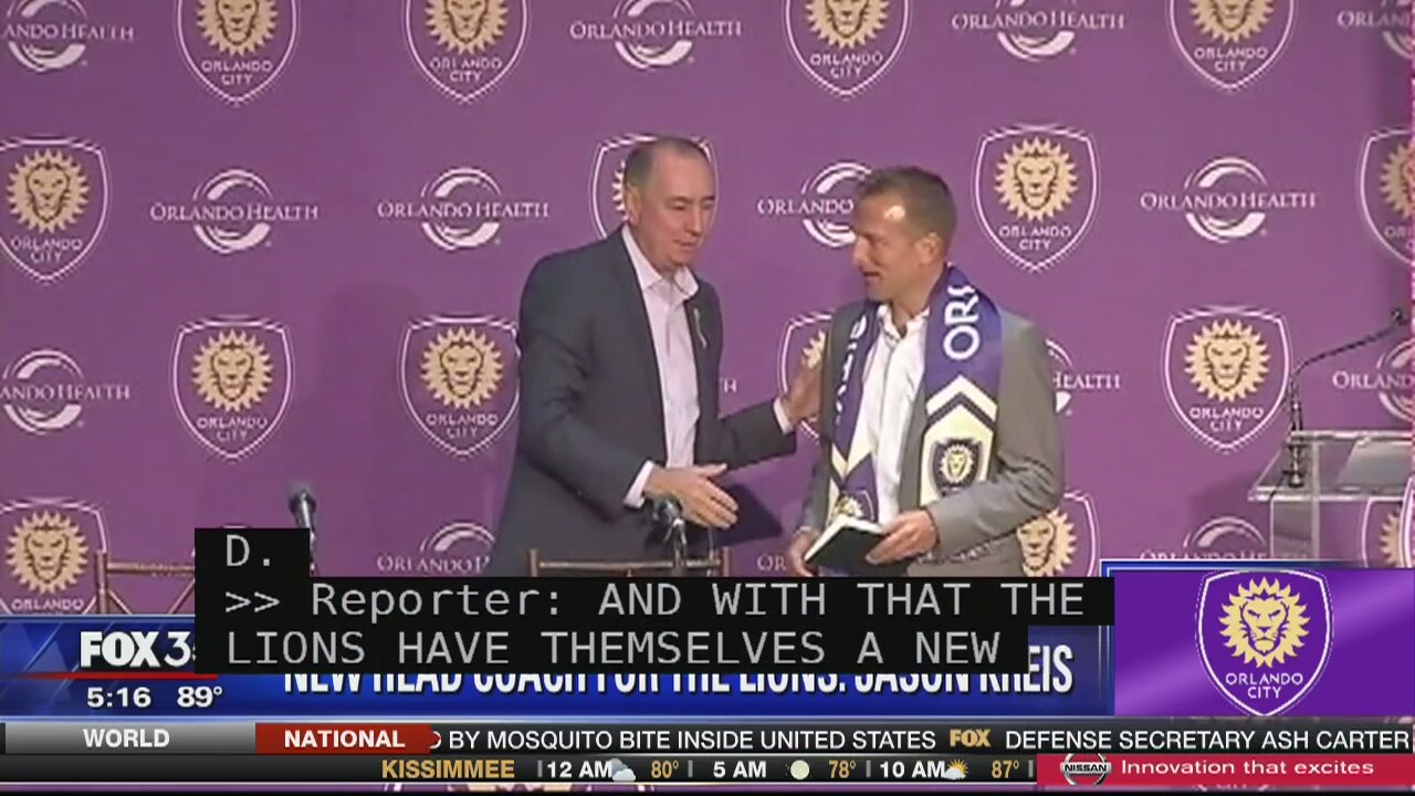 Orlando City introduces new head coach