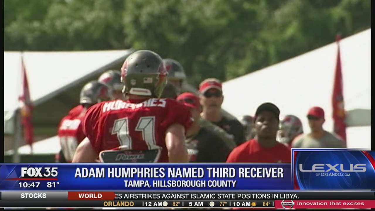 Humphries named 3rd receiver for Bucs