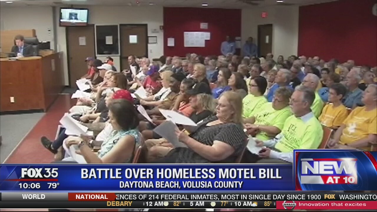 Battle over homeless accommodations in Daytona Beach