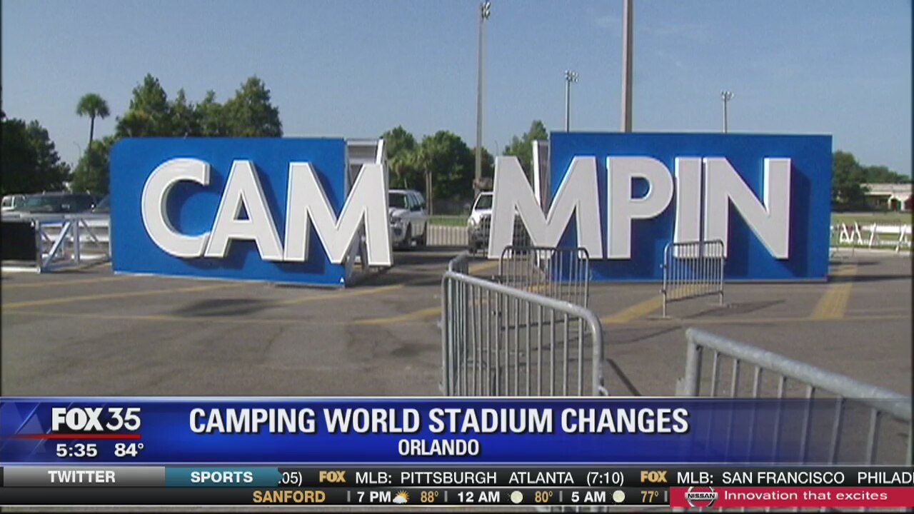 Camping World Stadium changes