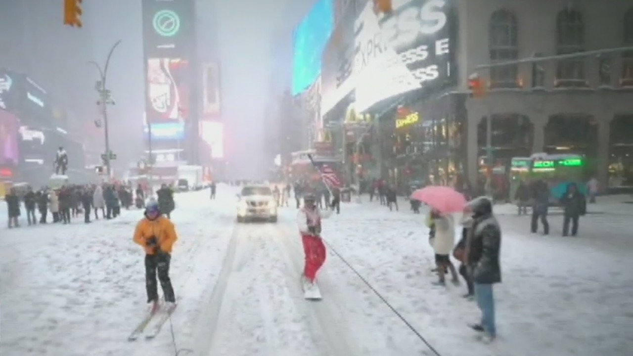 Snowboarding New York City