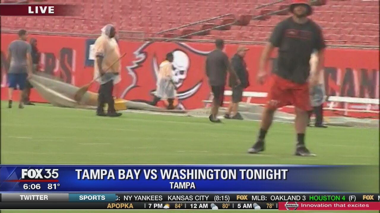 Bucs shift Redskins game due to storm