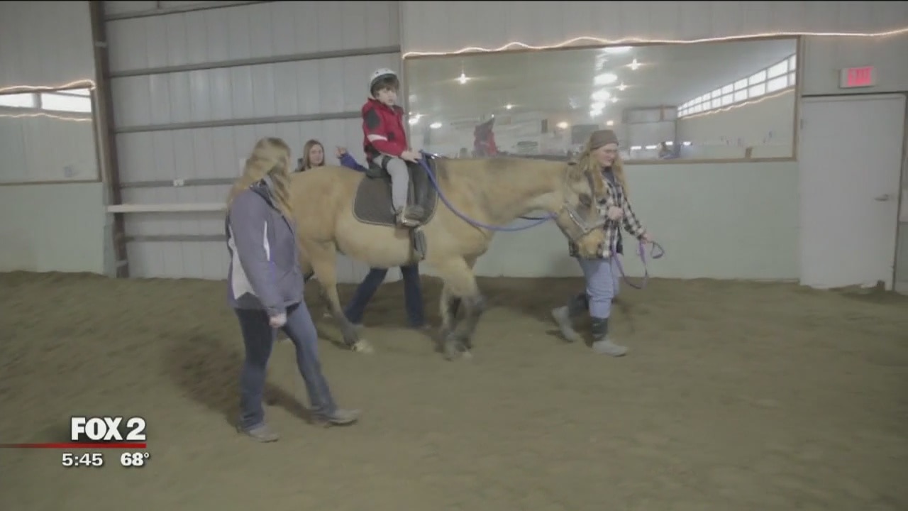 Horseback riding therapy helps children with special needs