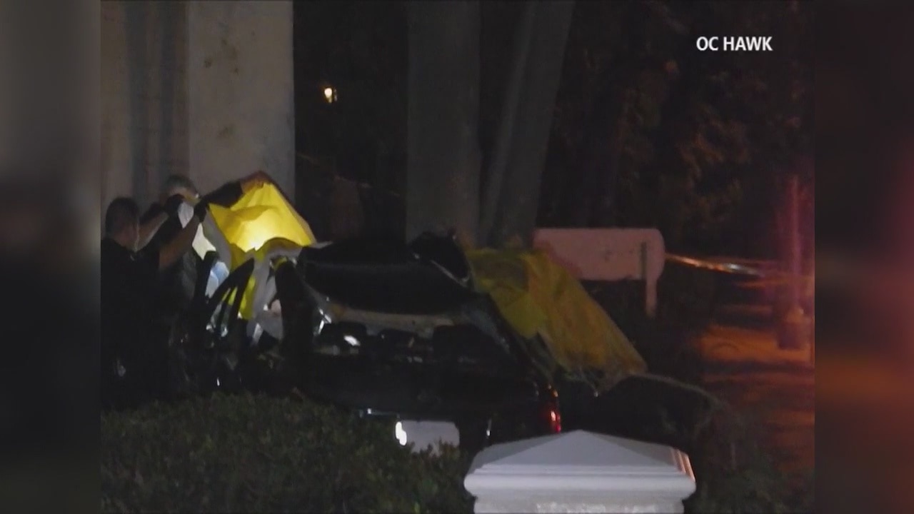 Two killed in alleged Fullerton street racing crash