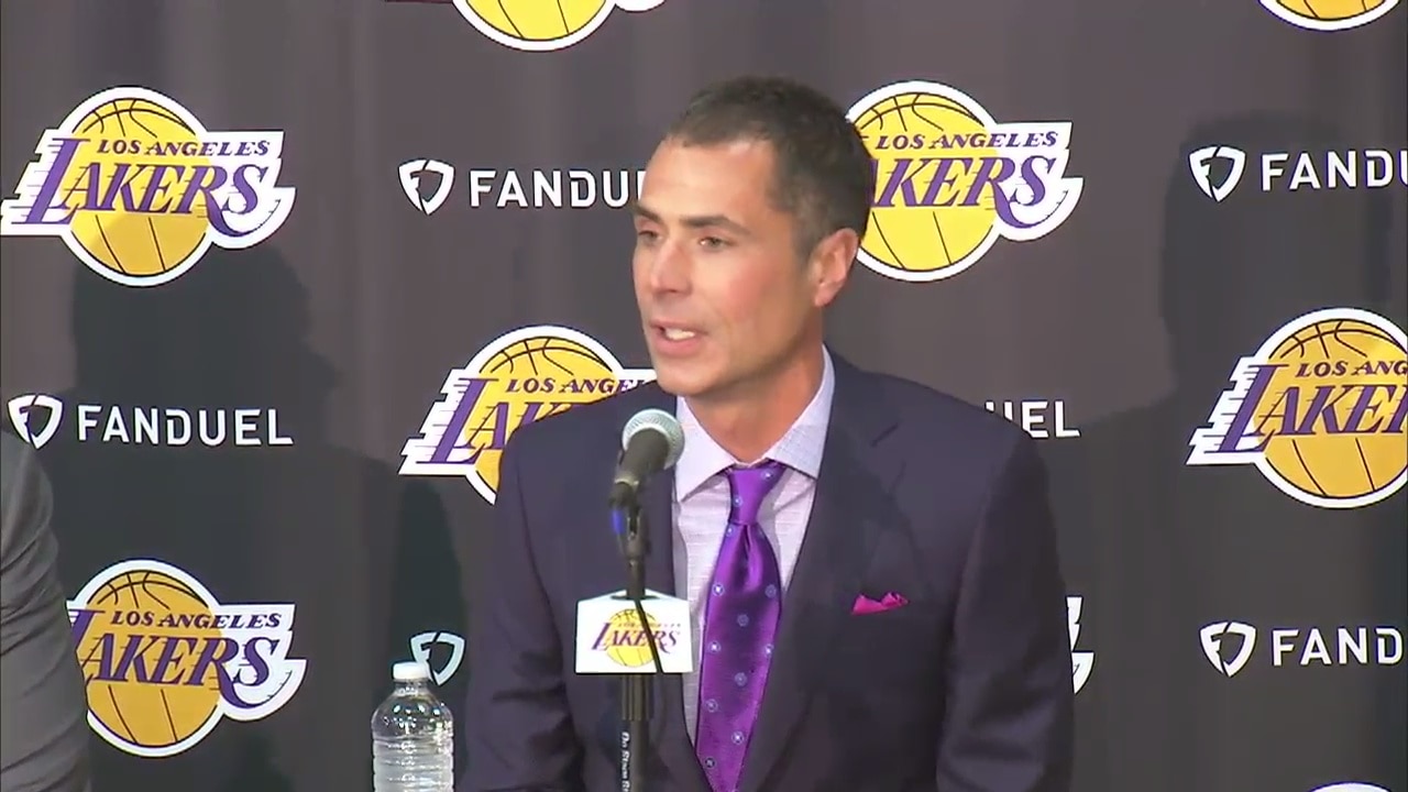 Lakers introduce Rob Pelinka as new General Manager
