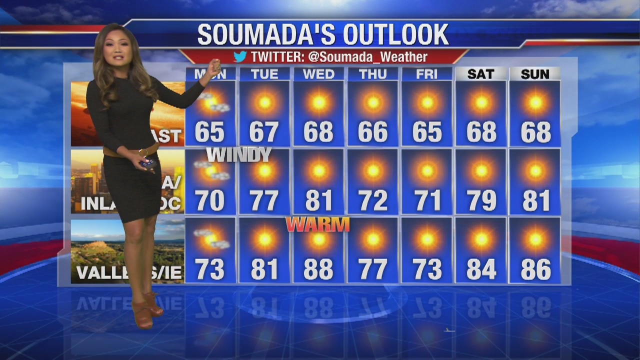 Soumada's Sunday weather forecast