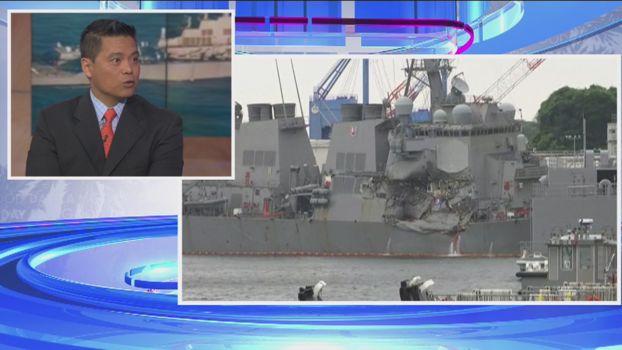 Bob DeCastro, Navy vet, on US Navy destroyer collision