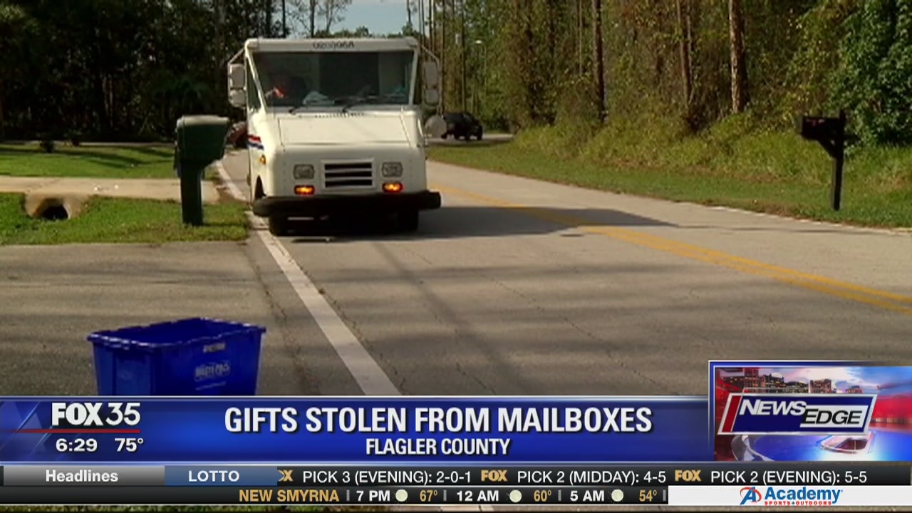 Gifts stolen from mailboxes in Flagler County