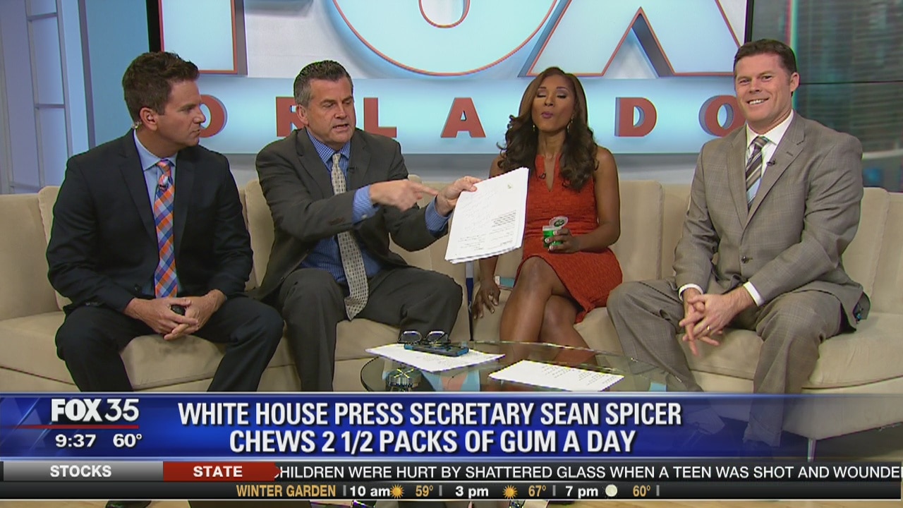 Sean Spicer's Gum Habit