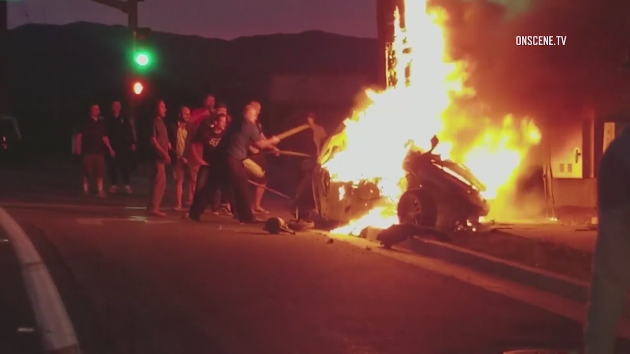 Street racing suspected in fiery fatal crash